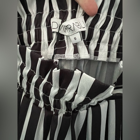 New Diarrablu Leer Ben Palazzo Pants - Lines Black Size Small - Picture 7 of 10